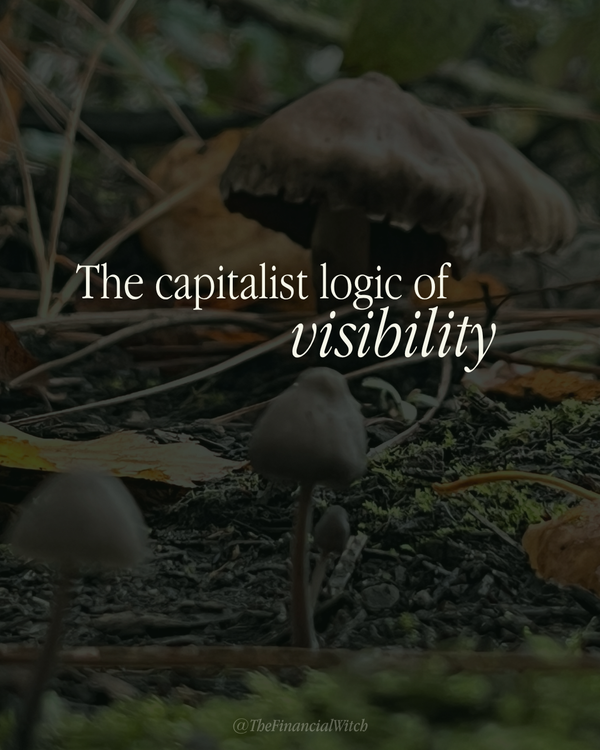 The capitalist logic of visibility